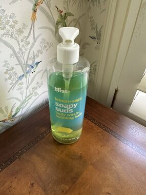 BLISS LEMON + SAGE SOAPY SUDS BUBBLING BATH BODY WASH 16 OZ shower gel